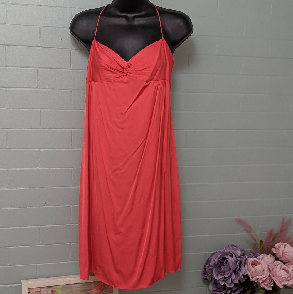 Theory rayon/viscose dress size 12 peach/pink